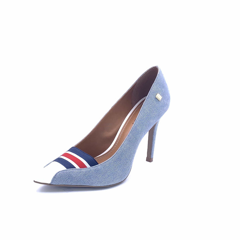 Blue pump heels