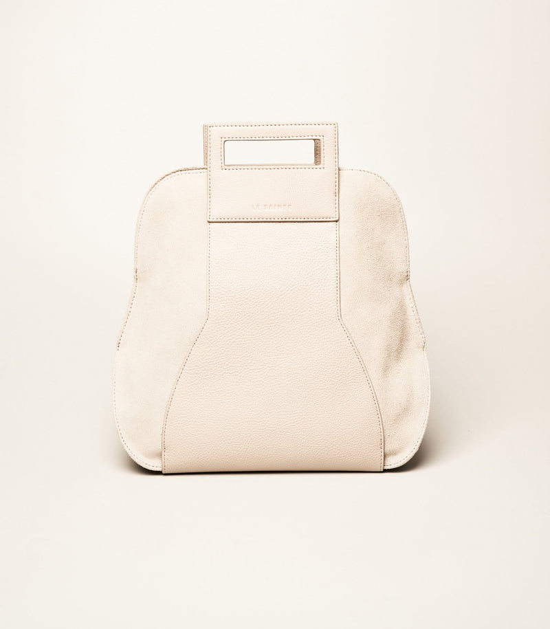 White leather shoulder bag
